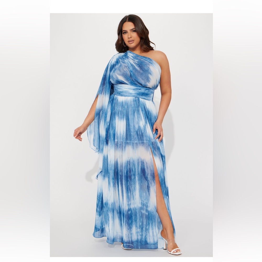 Blue Ombré Maxi Dress